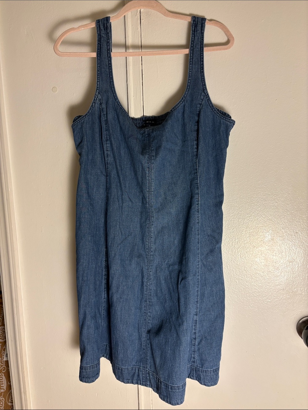 GAP Denim Midi Tank Dress Blue XL